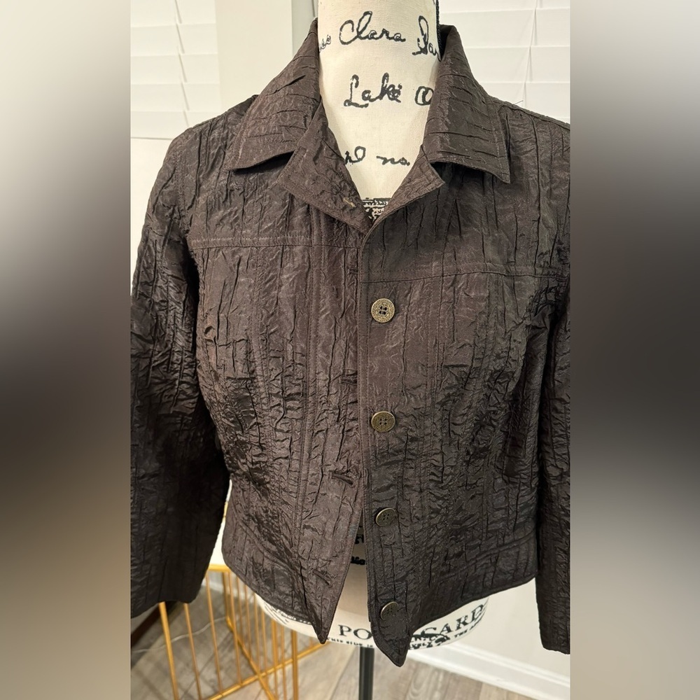 Chico's Jacket Womens 1 Brown.